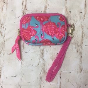 Lilly Pulitzer Pink Flamingo Wristlet Wallet